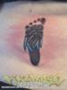 Baby footprint with name